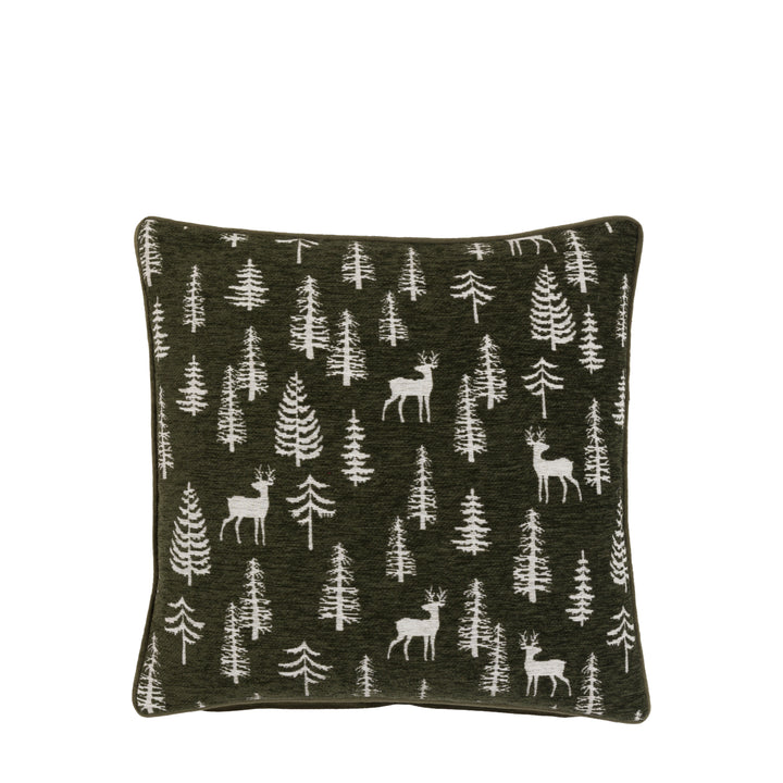 Woodland Stag Chenille Cushion