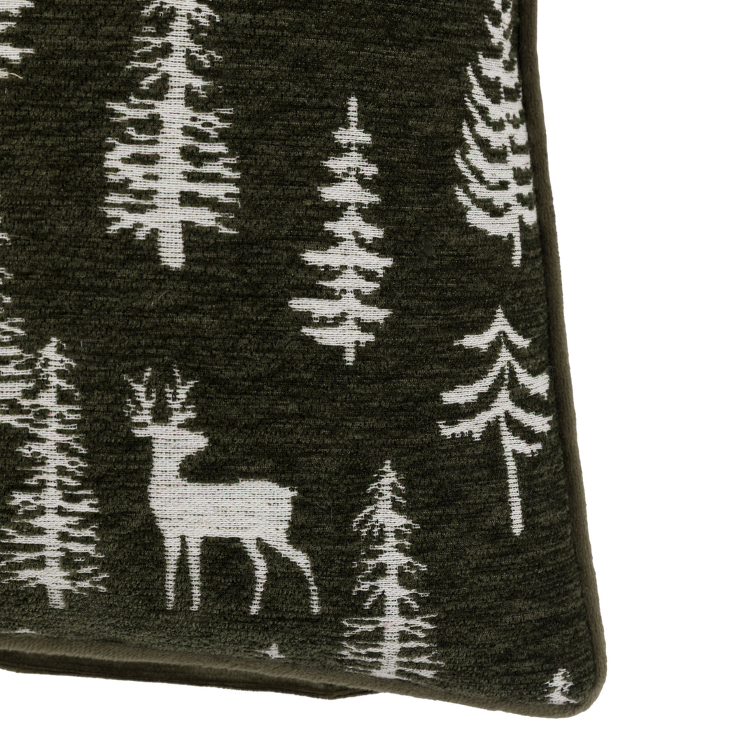 Woodland Stag Chenille Cushion
