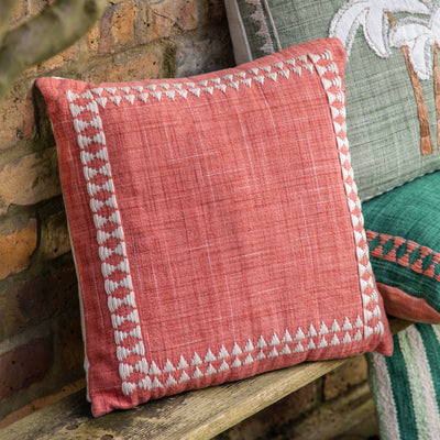Kai Embroider Border Cushion