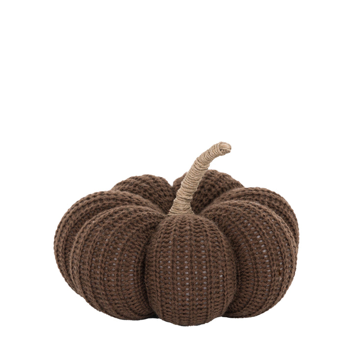 Autumn Knitted Pumpkin Brown