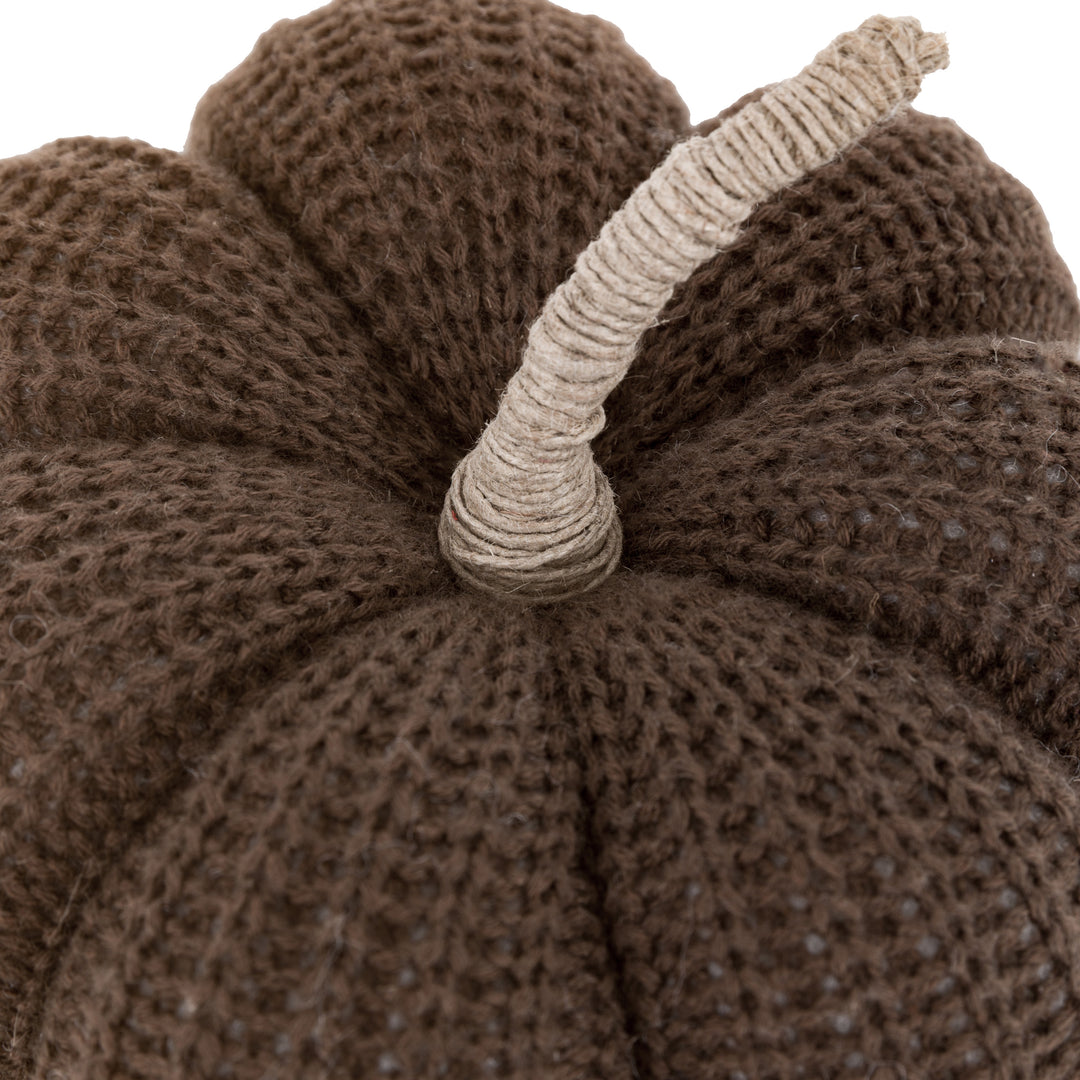 Autumn Knitted Pumpkin Brown