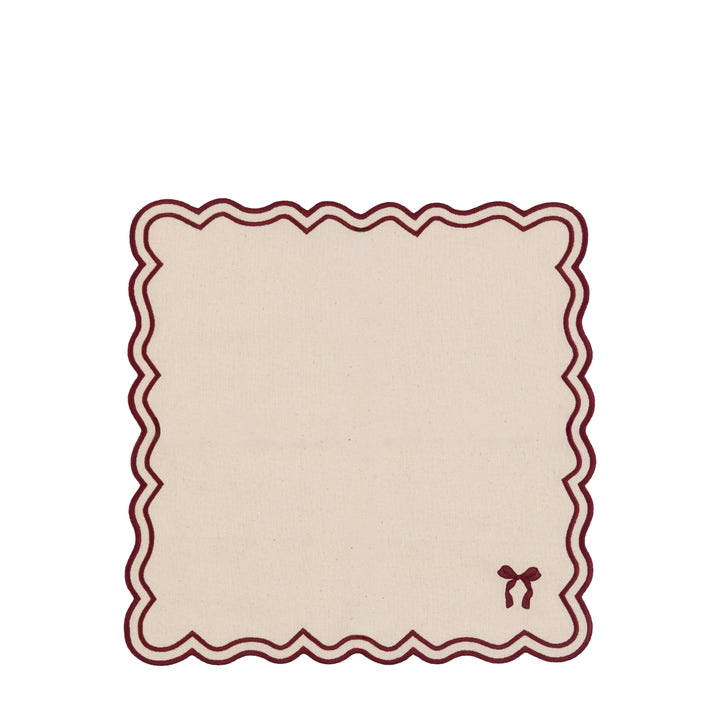 Set of 4 Heritage Scallop Bow Napkins