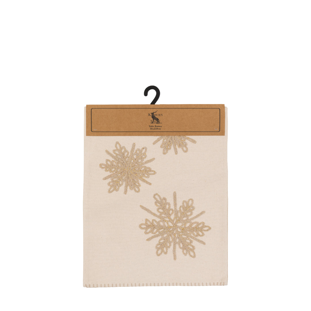 Deco Luxe Snowflake Table Runner