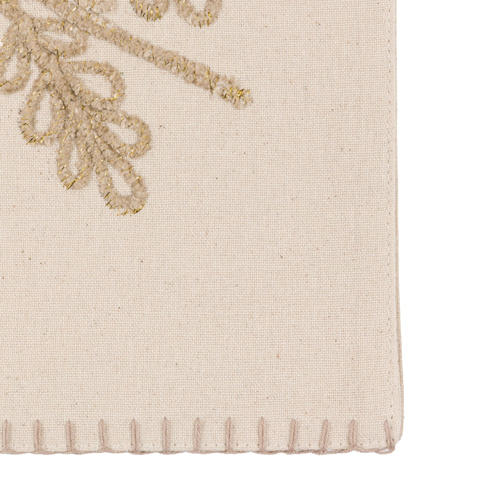 Deco Luxe Snowflake Table Runner