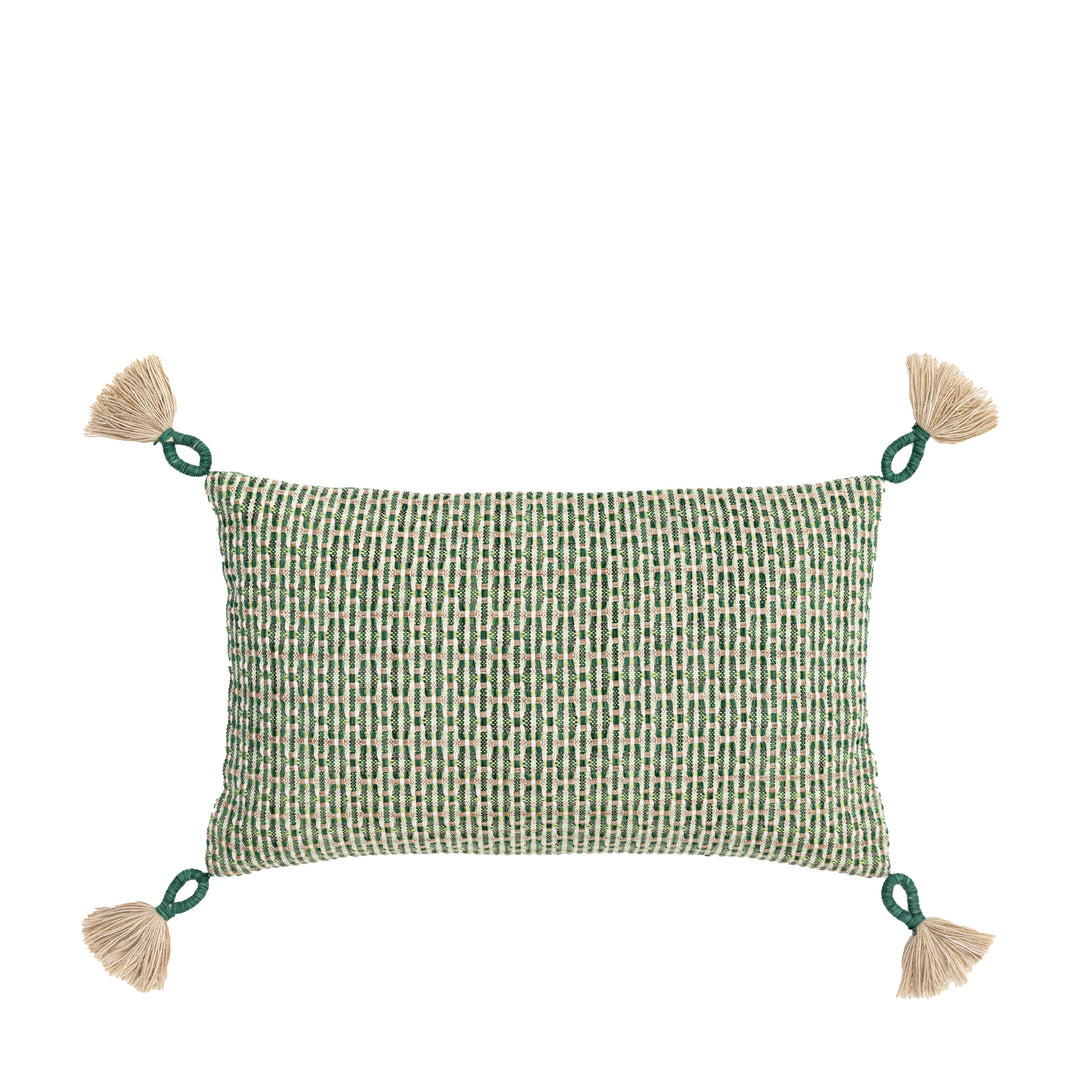 Isla Woven Cushion Green