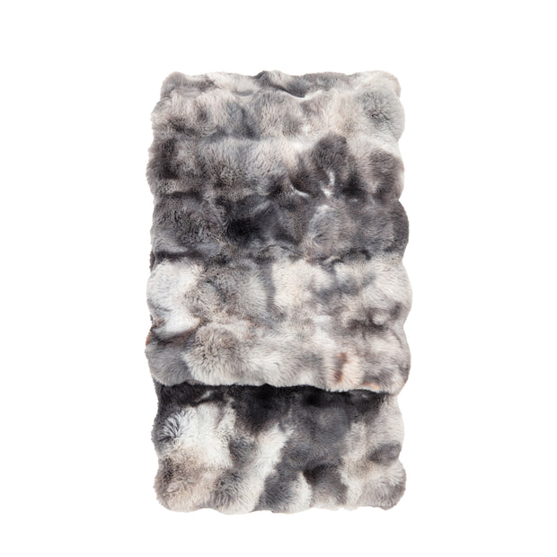 Marshmallow Marble Rabbit Faux Fur Throw