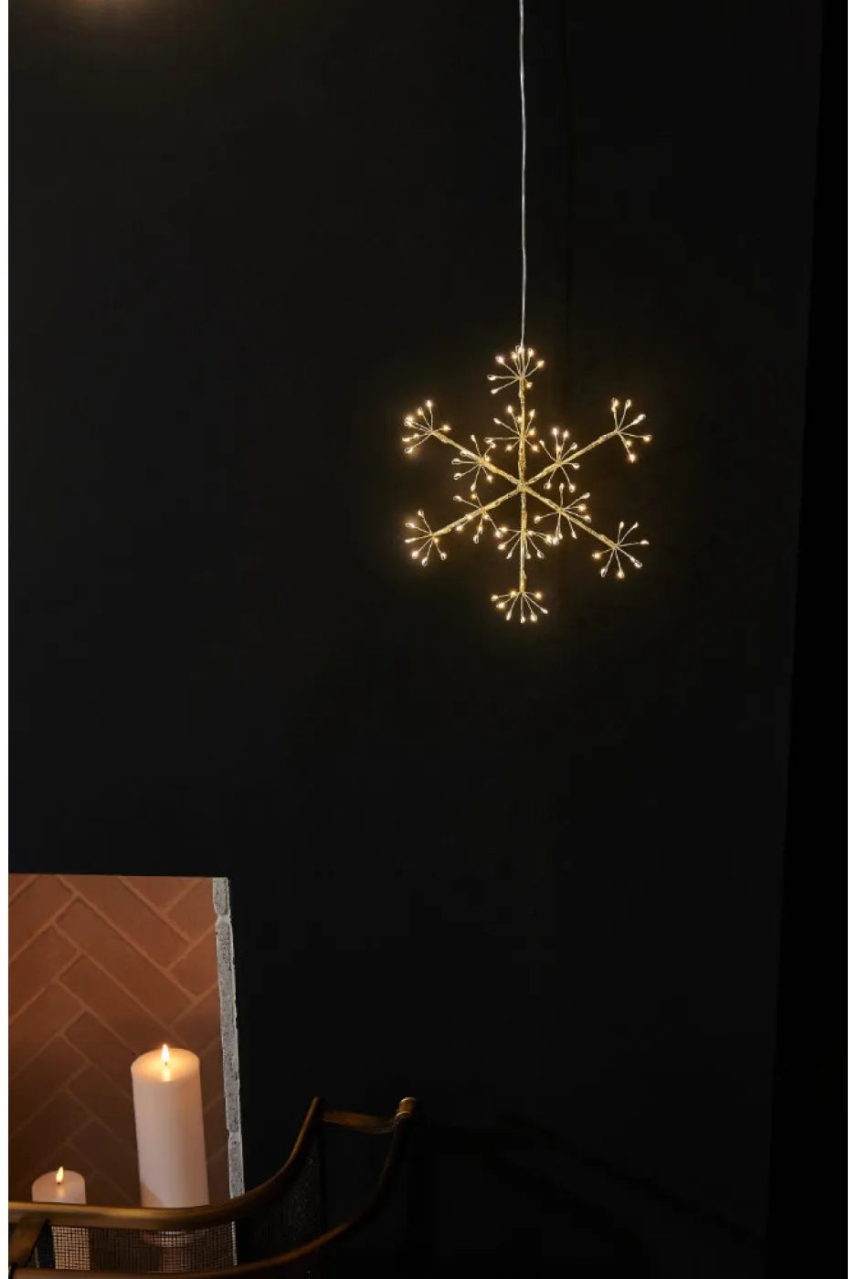 Snowflake Hanging LED Light 50cm