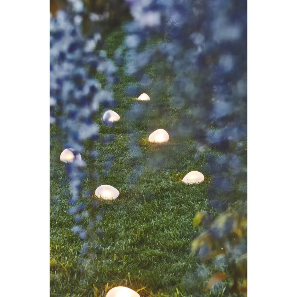 Solar Outdoor Glass Pebble Small