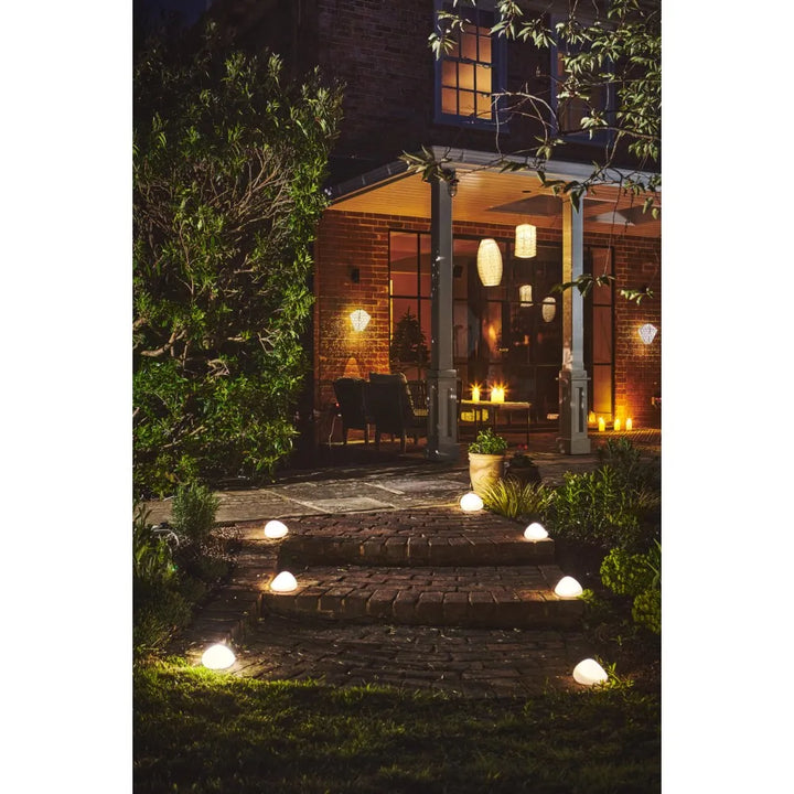 Solar Outdoor Glass Pebble Large