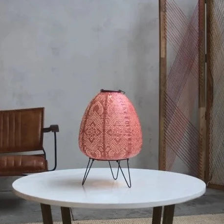 Marokkansk Solar Lantern - Magenta Dome