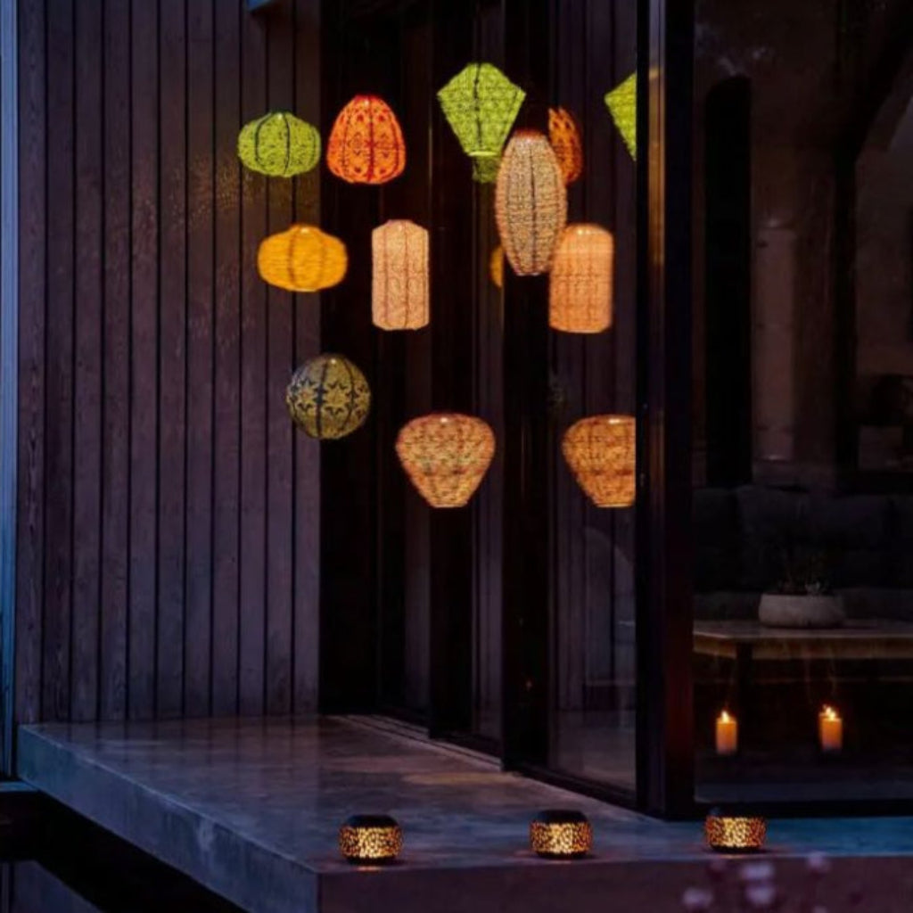 Marokkansk sollanterne - græskargul