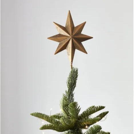 Star Tree Topper in Gold Small