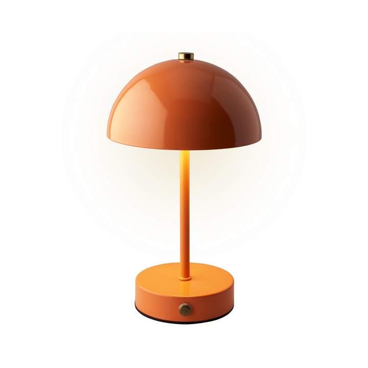 LED Rechargeable Indoor Table Lamp in Orange