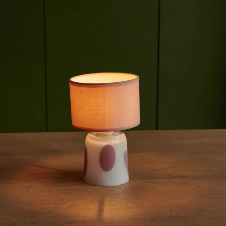 Pixie Pink Polka Dot Table Lamp