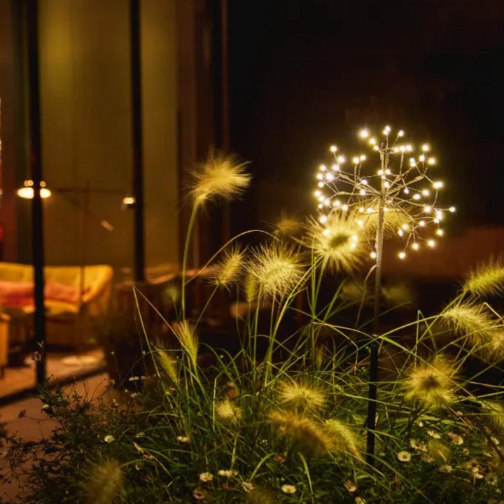 Mini Dandelion LED Stake Light in Brown