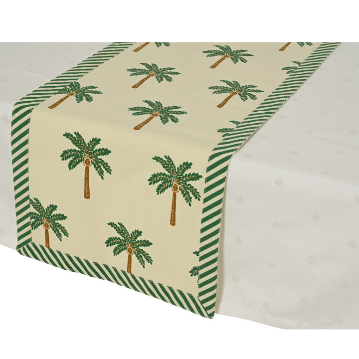 Rectangular Palm Tree Table Runner