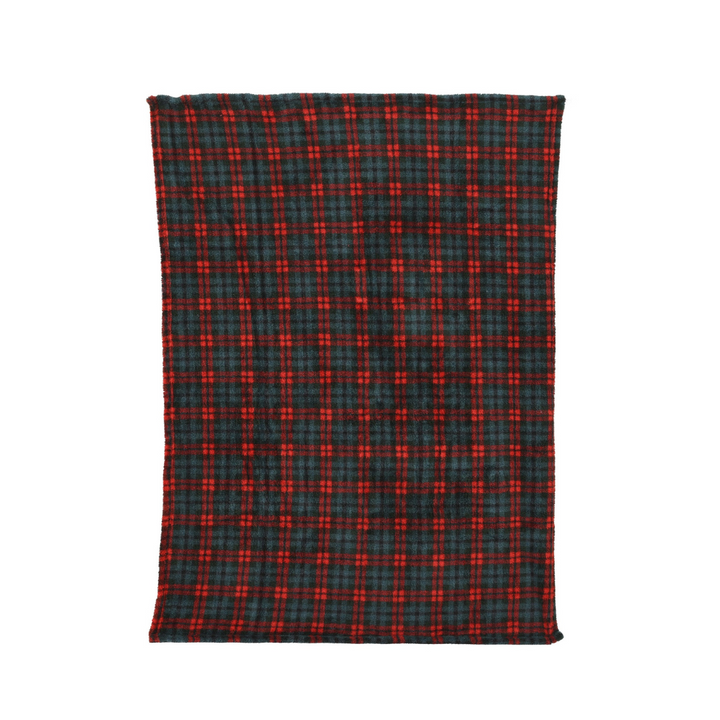 Sherpa Tartan Christmas Throw