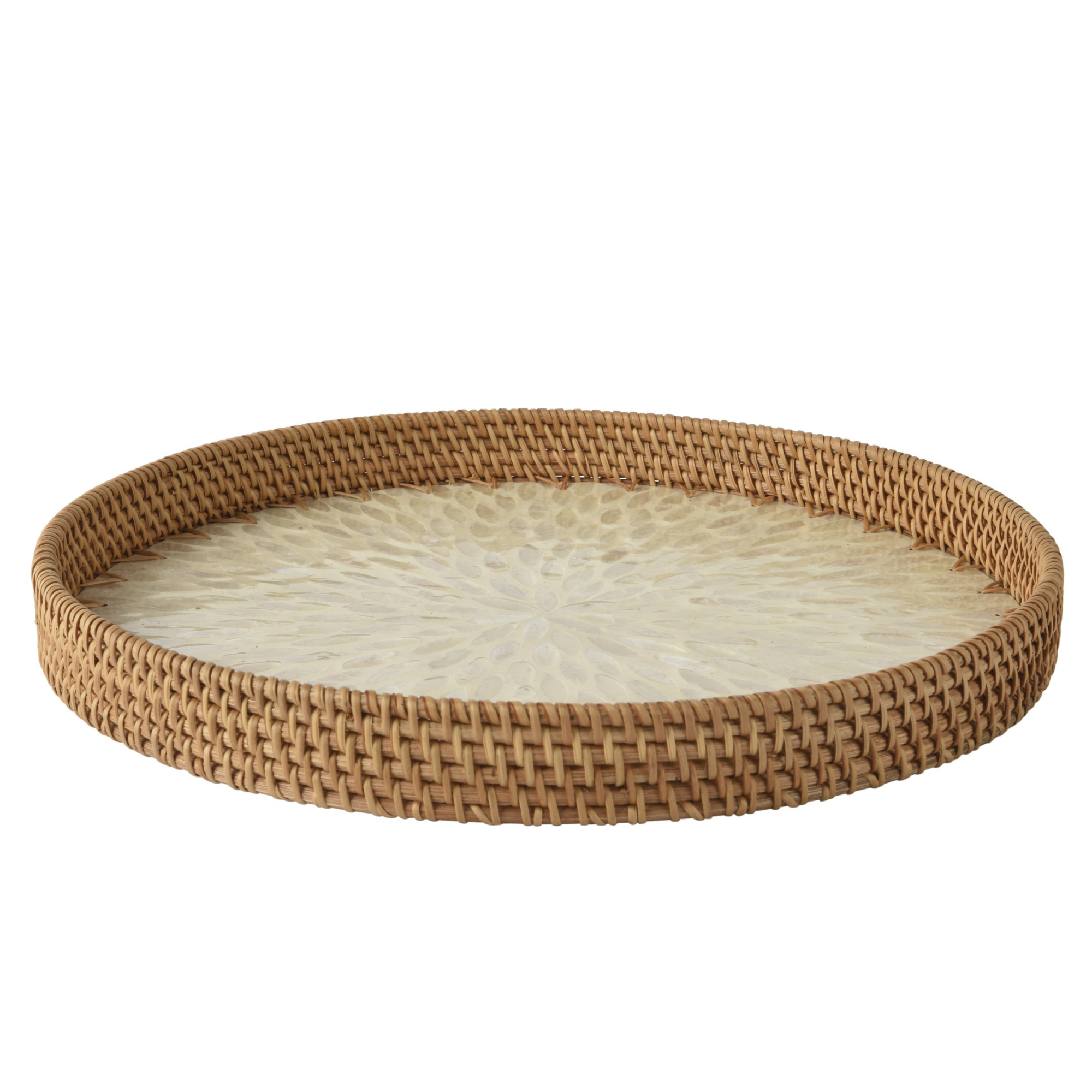 Natural Rattan Serving Tray – Ella James