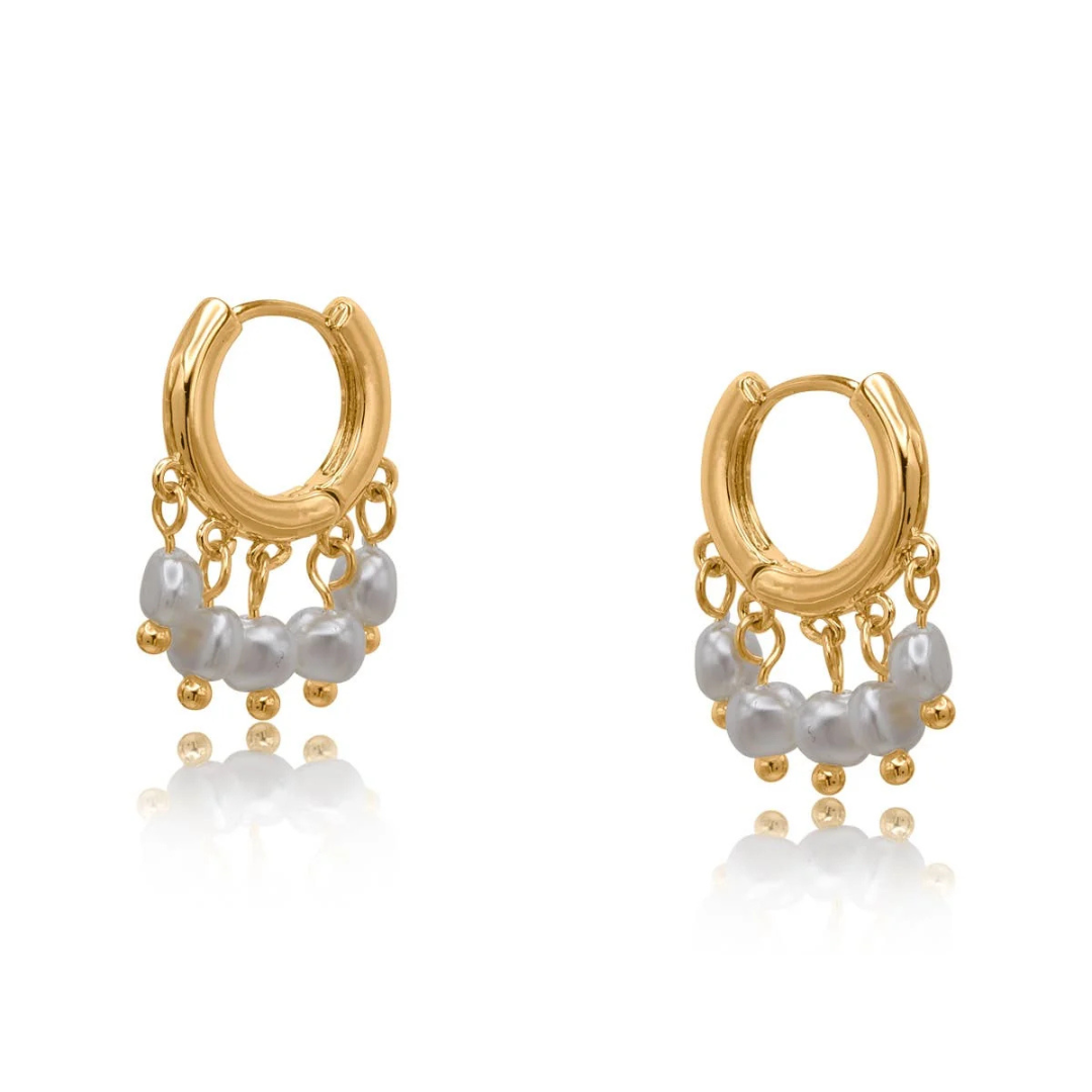 Daphne Petite Brass Earrings