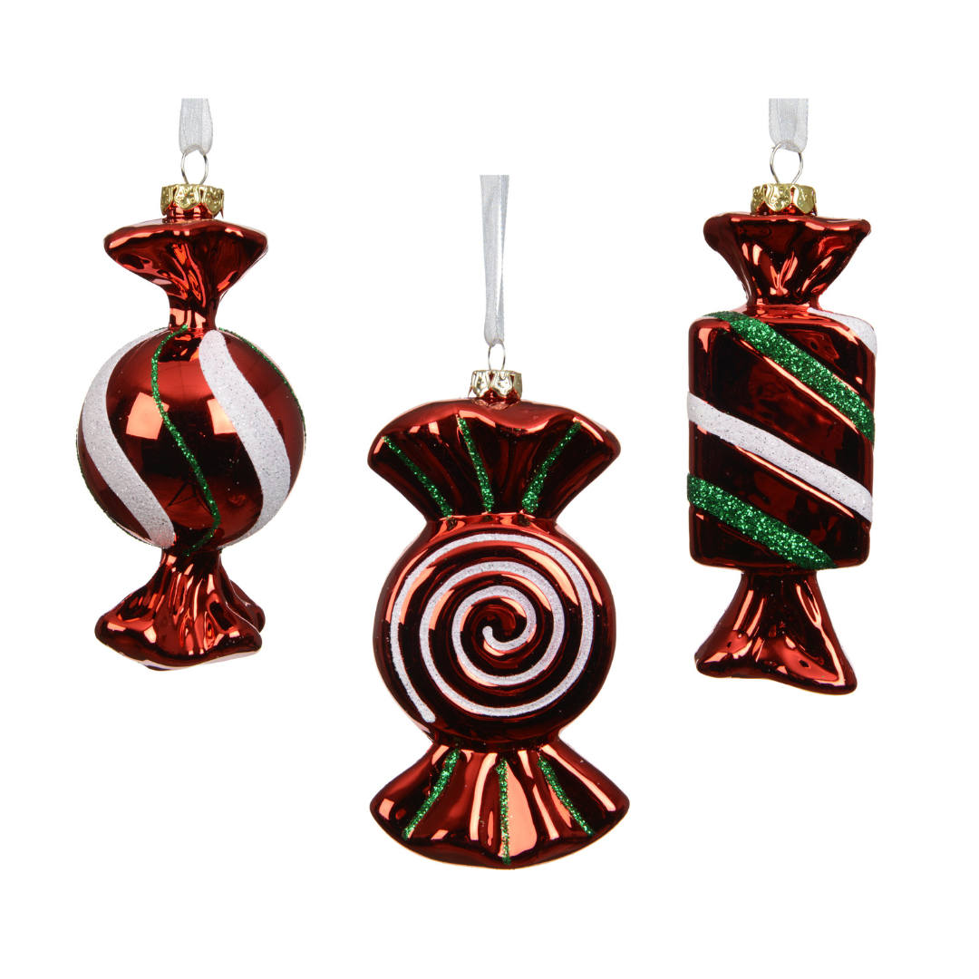 Set of 3 Festive Sweet Treat Decorations