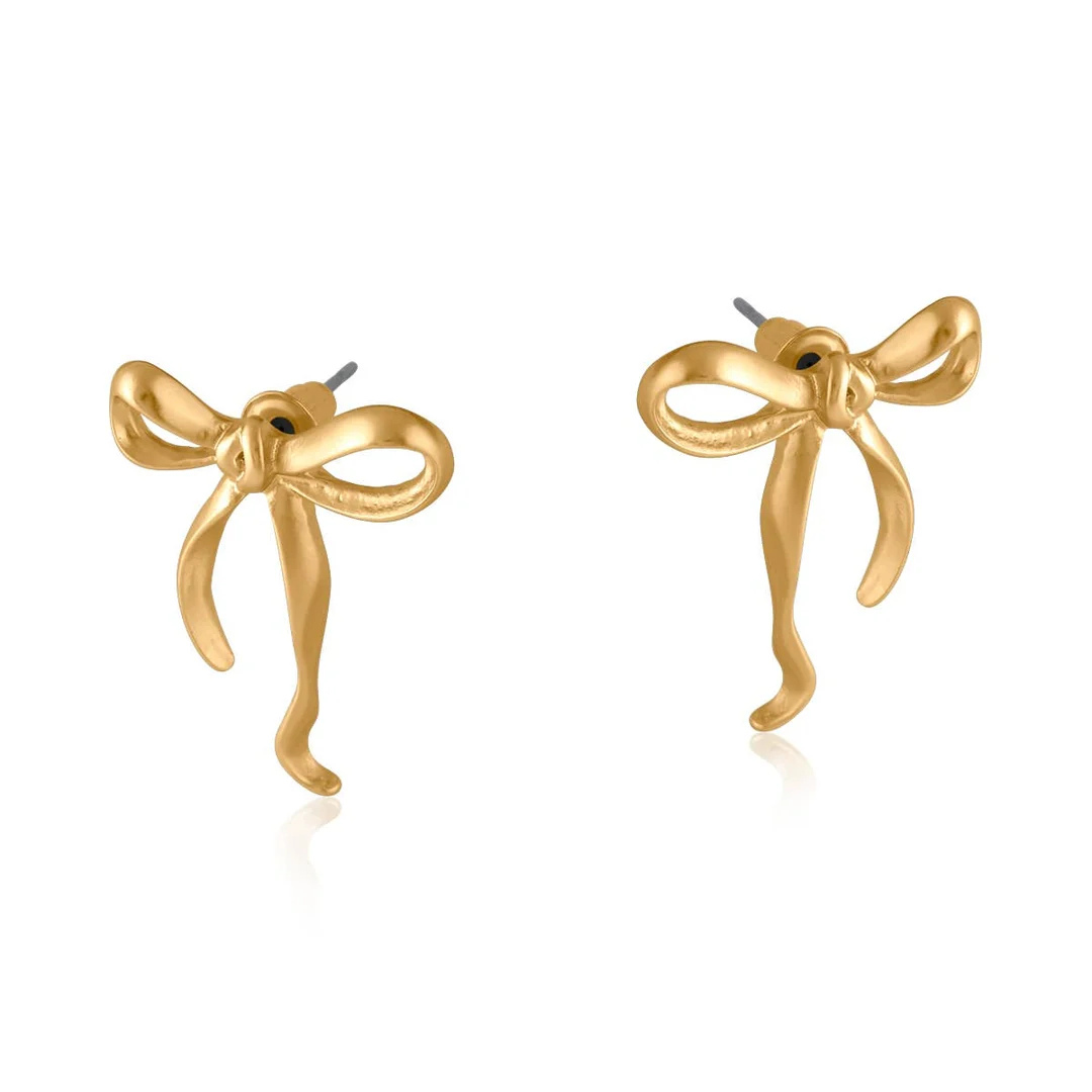 Paloma Bow Matte Earrings