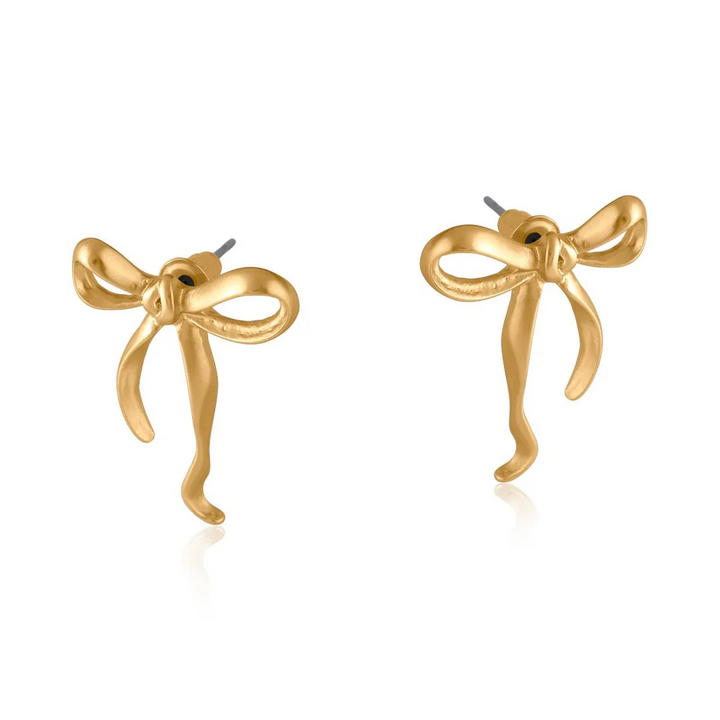 Paloma Bow Matte Earrings
