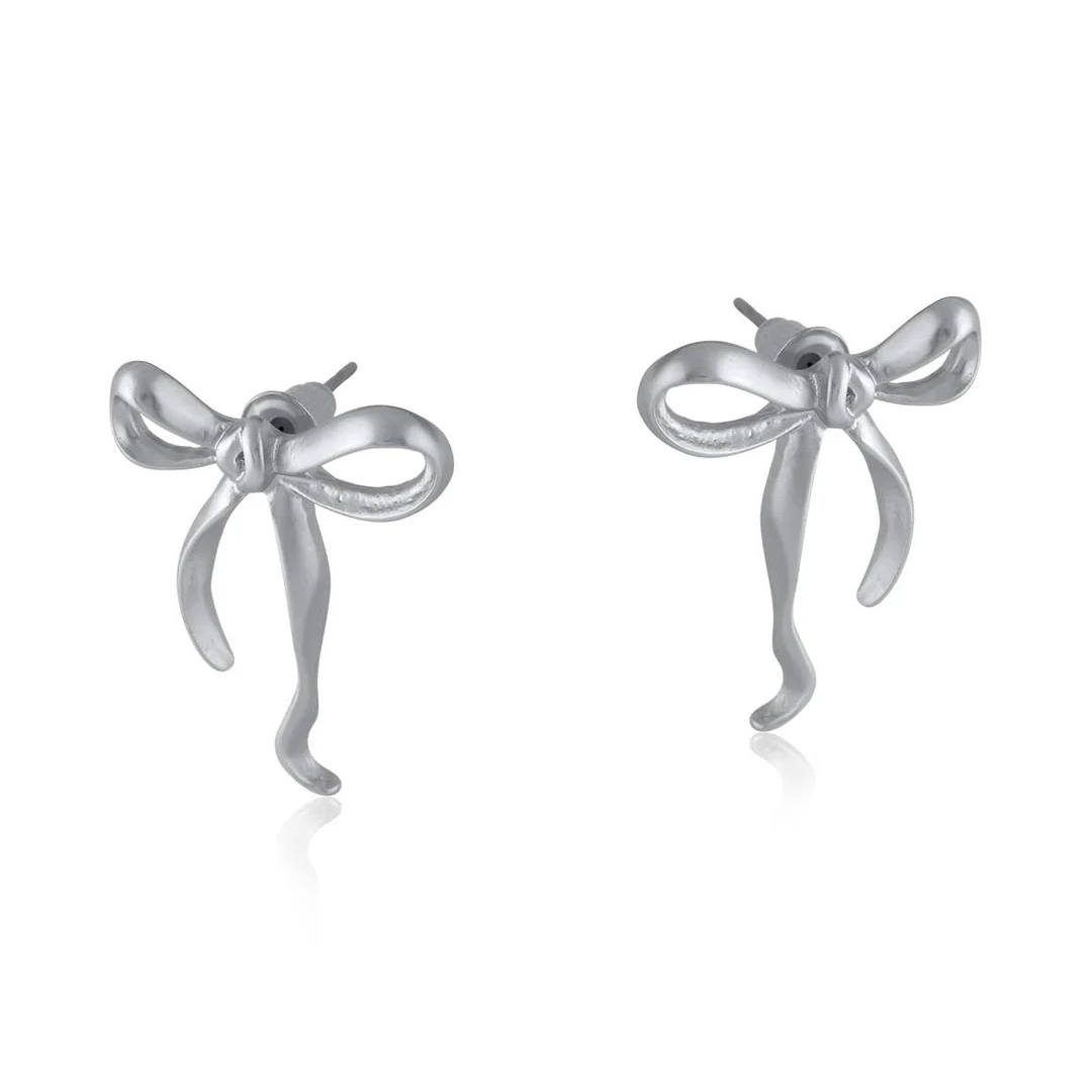 Paloma Bow Matte Earrings