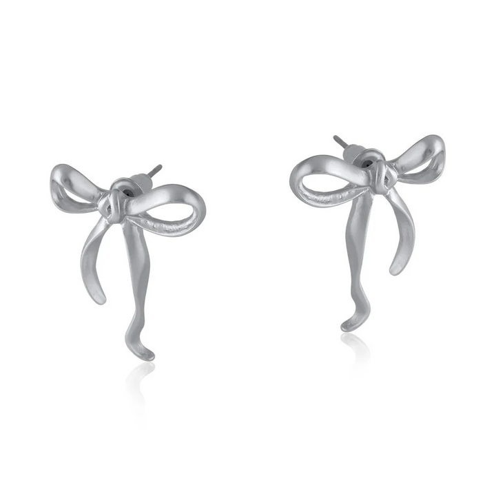 Paloma Bow Matte Earrings