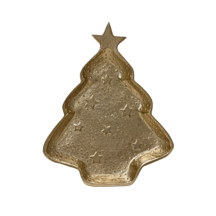 Gold Aluminium Christmas Tree Tray