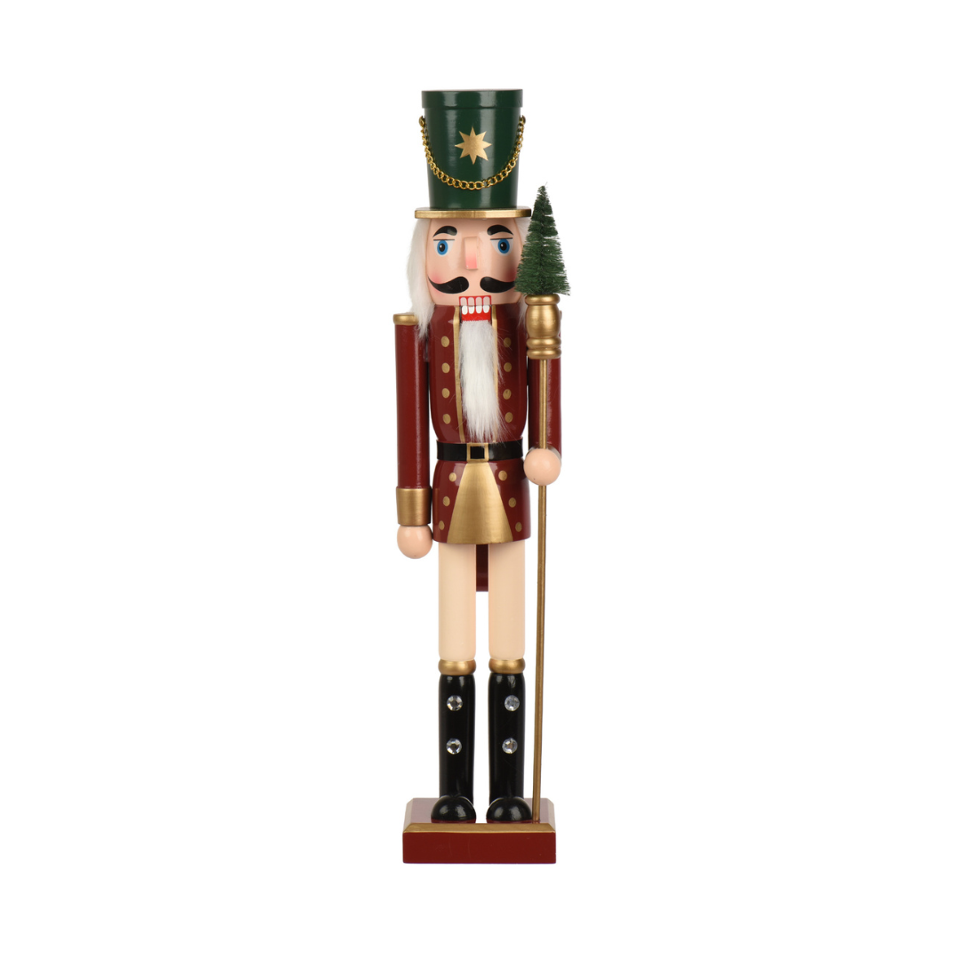 Large Pinewood Tree Nutcracker