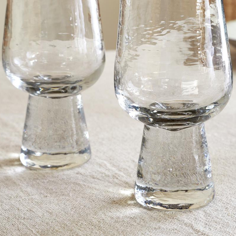 Visla Tall Glasses in Clear Set of 4