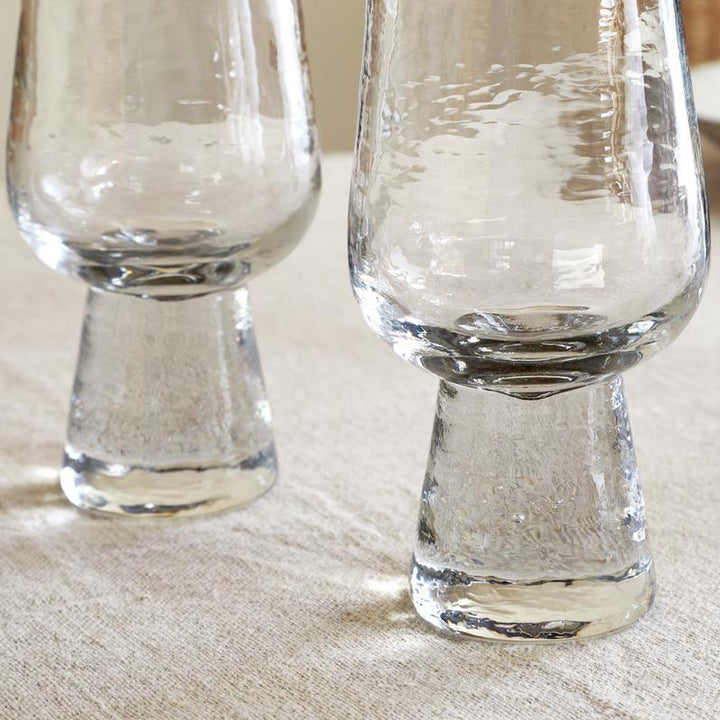Visla Tall Glasses in Clear Set of 4