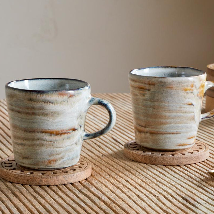 Vizo Mugs in Grey Set of 2