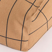 Vibes Armchair Beanbag Brown Black Grid