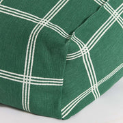 Vibes Armchair Beanbag Green White Windowpane - PRE ORDER