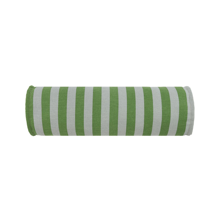 Vibes Cylinder Cushion Green Blue Stripes