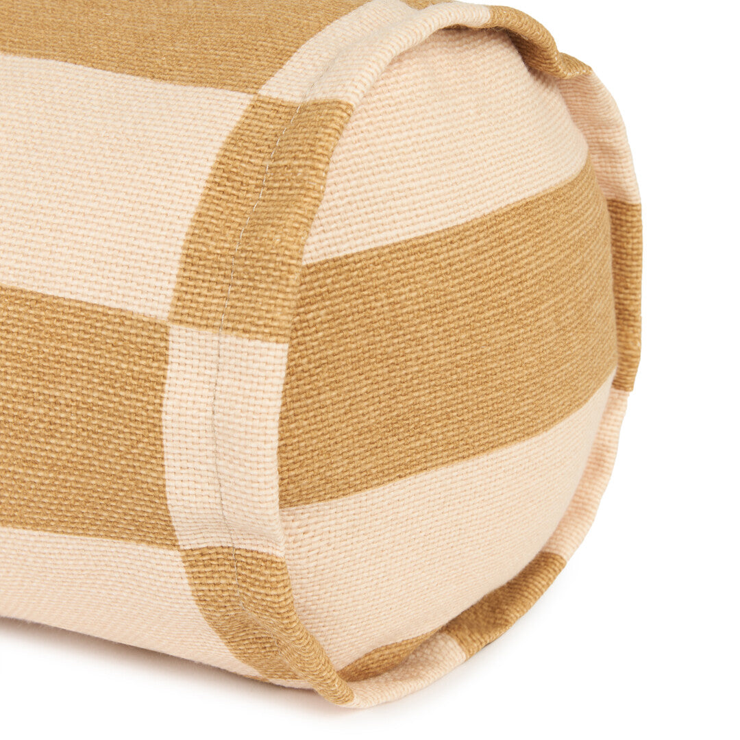 Vibes Cylinder Cushion Mustard and Sand Tiles