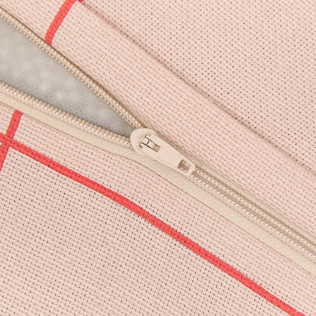 Vibes Adult Long Beanbag in Pink Grid