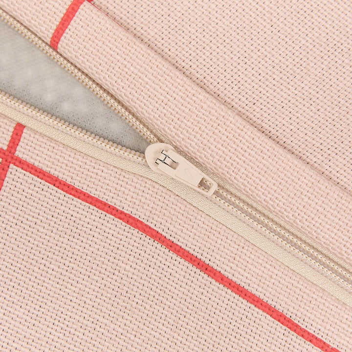 Vibes Adult Long Beanbag in Pink Grid