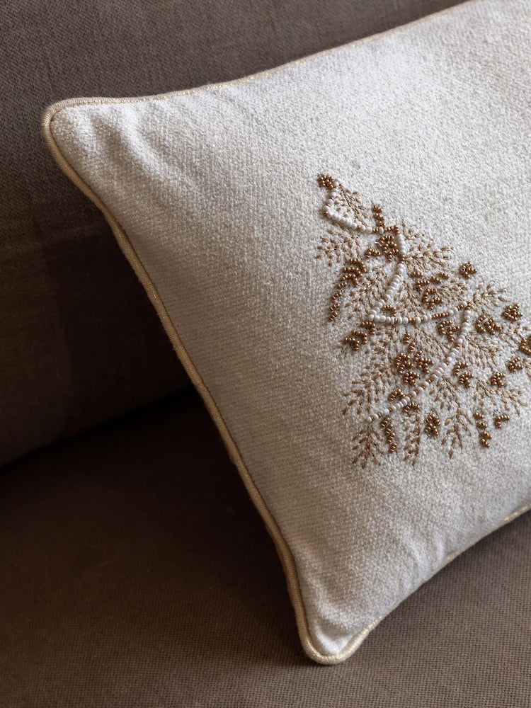 Deco Luxe Embroidered Tree Trio Cushion