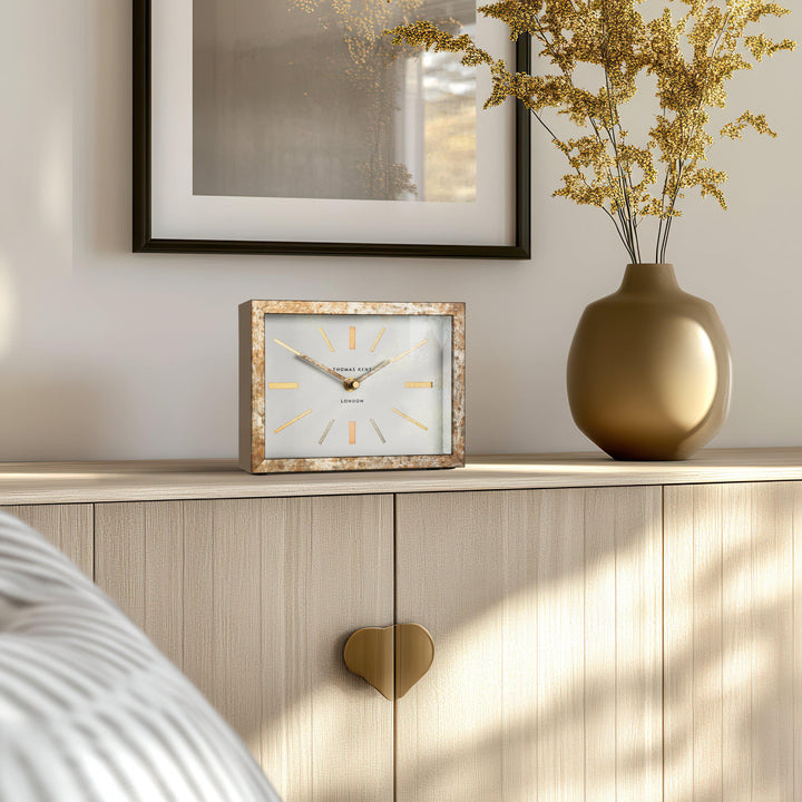 Smithfield Mantel Clock in Bronze