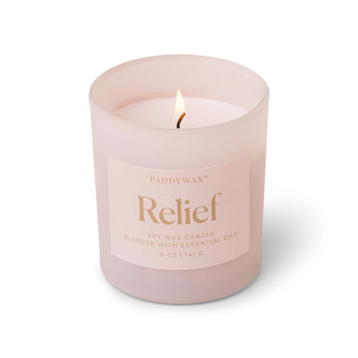 Wellness Glass Candle Relief