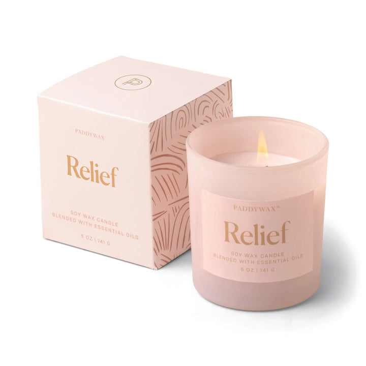 Wellness Glass Candle Relief