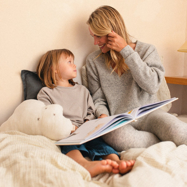 Wabi-Sabi Cloud Cushion Natural fra Nobodinoz