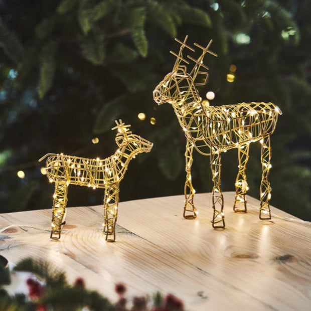 Wire Reindeer Large (Gold) PRE ORDER