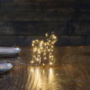 LED Wire Reindeer in Gold