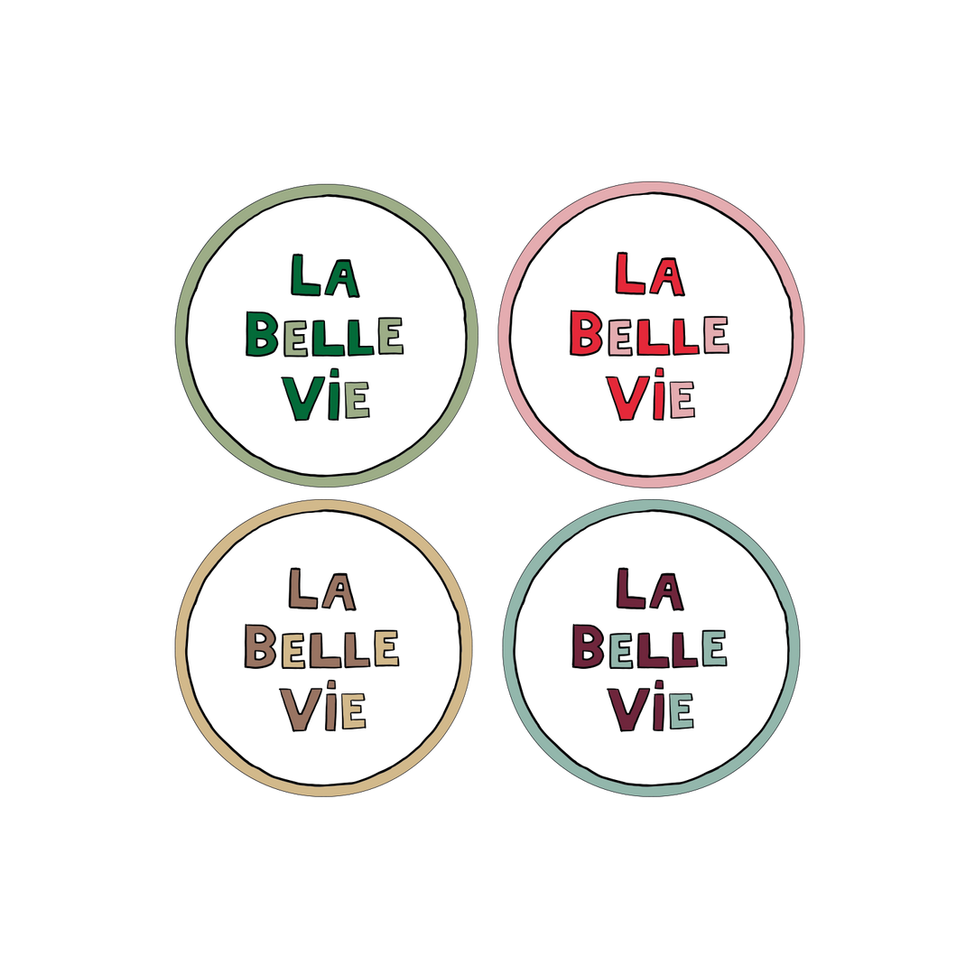 Set of 4 La Belle Dessert Plates