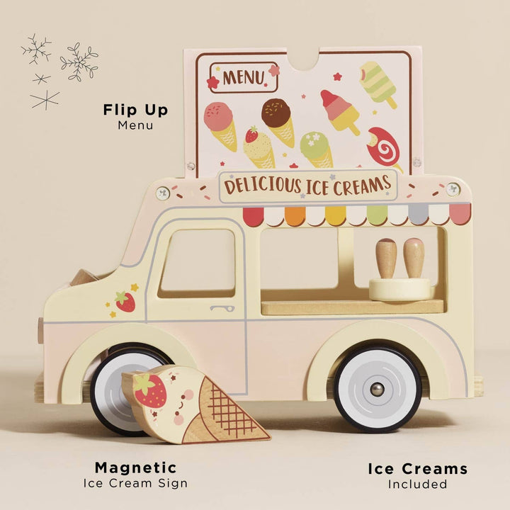 Wooden Ice Cream Van Play Set