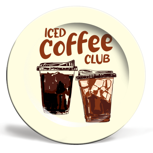 Iced Coffee Club Retro Summer Plate
