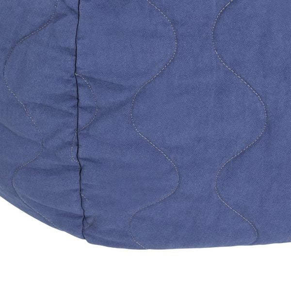 Quilted Round Beanbag in Cobalt by Nobodinoz